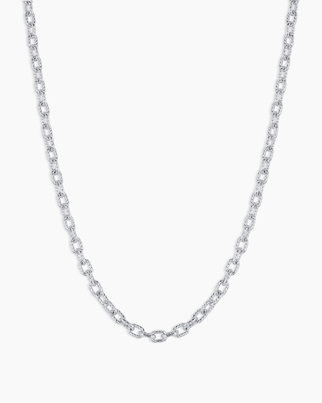 Crew Mini Link Necklace || option::Silver Plated