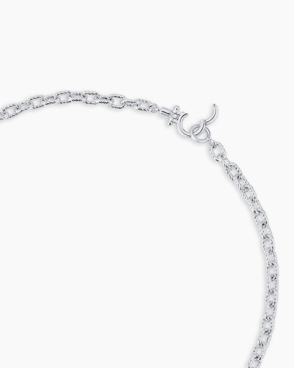 Crew Mini Link Necklace || option::Silver Plated