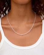 Crew Mini Link Necklace || option::Silver Plated