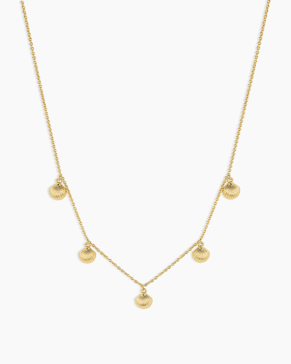 Scallop Mini Necklace || option::18K Gold Plated