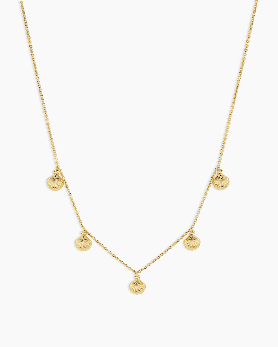 Scallop Mini Necklace || option::18K Gold Plated