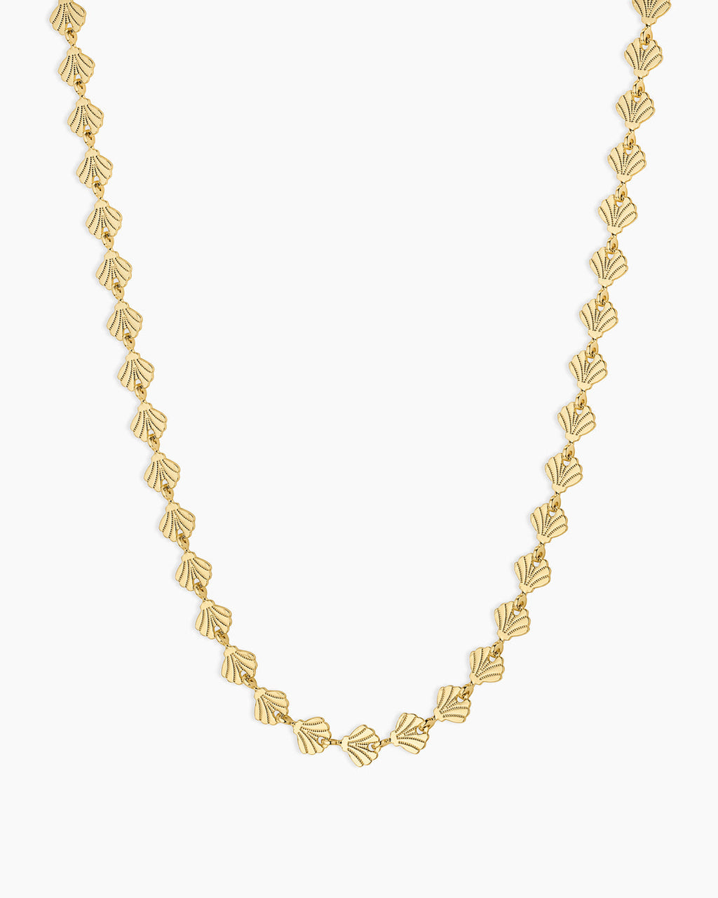 Scallop Necklace || option::18K Gold Plated