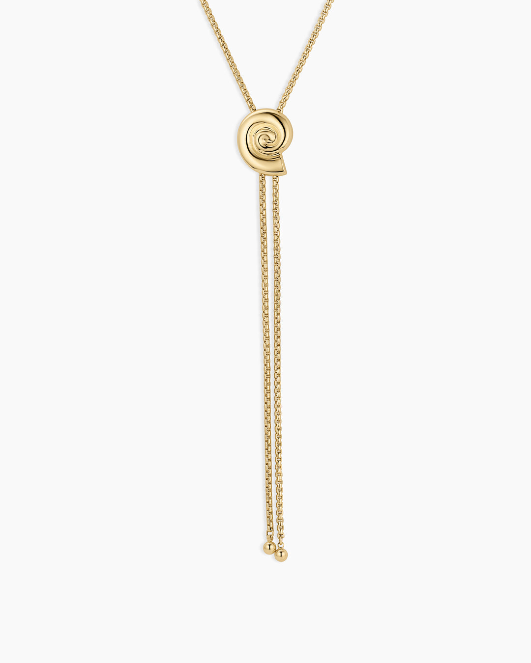 Nautilus Bolo Necklace || option::18K Gold Plated