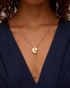 Nautilus Bolo Necklace || option::18K Gold Plated