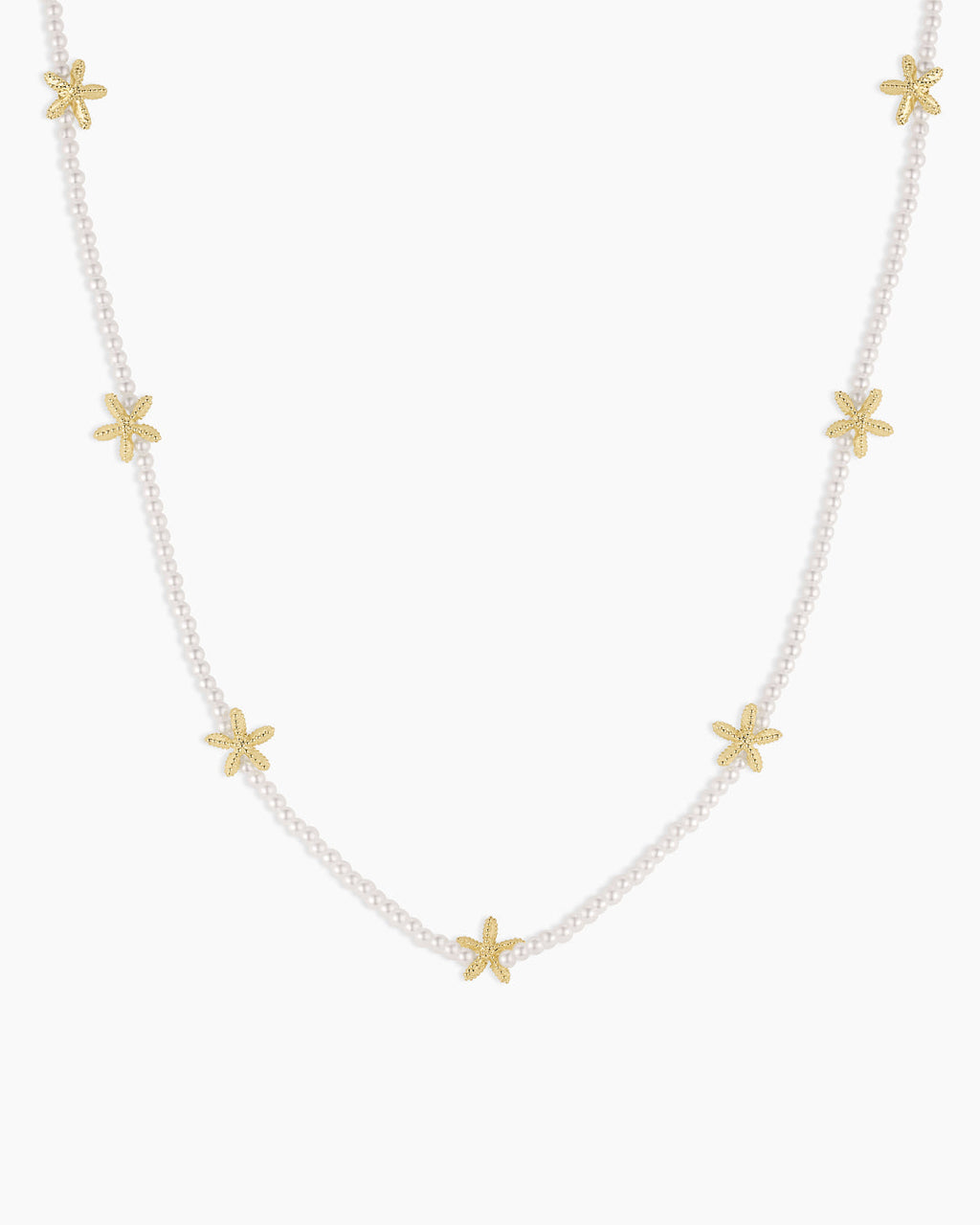 Starfish Pearl Necklace || option::18K Gold Plated