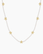 Starfish Pearl Necklace || option::18K Gold Plated