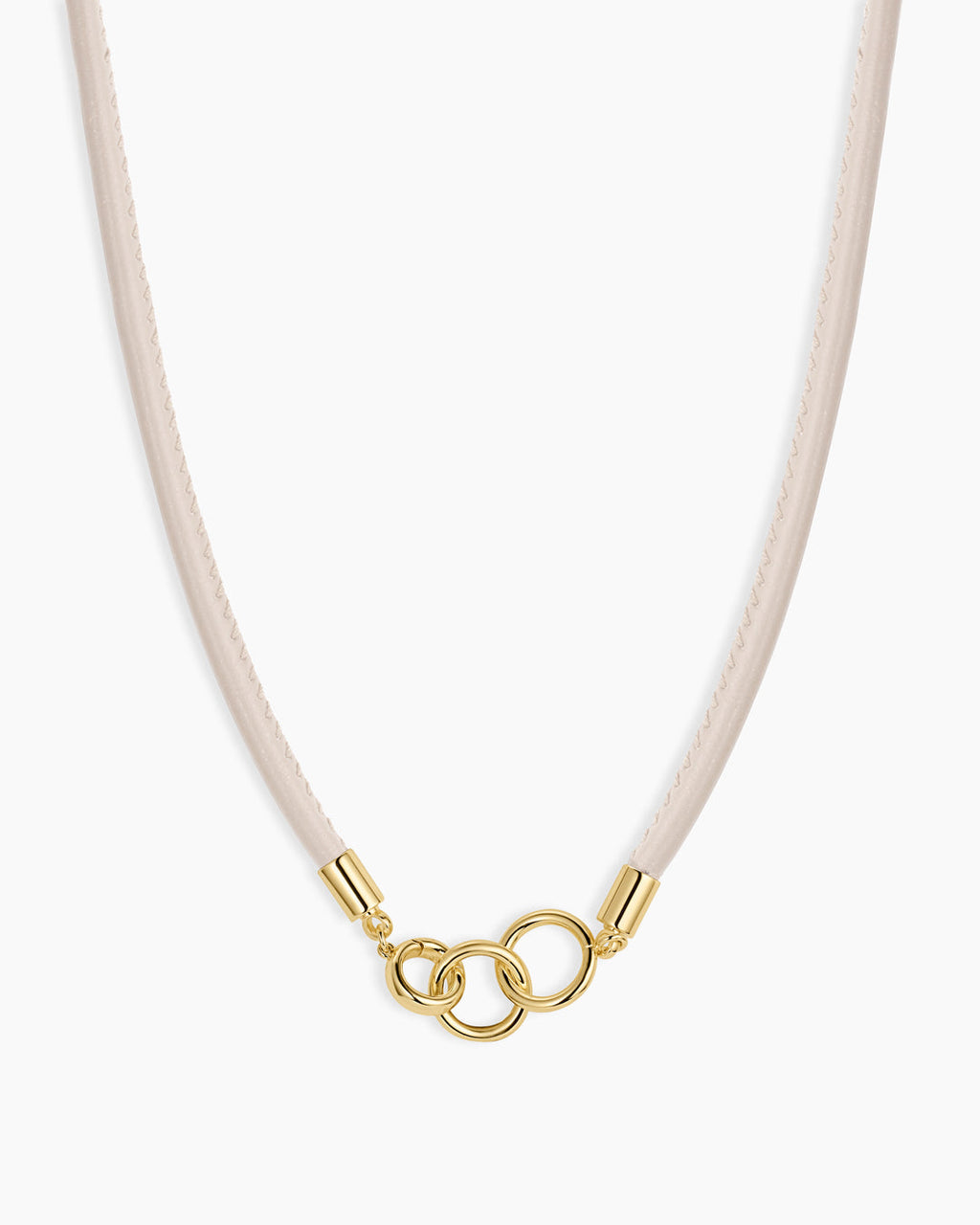 Brooks Necklace || option::18K Gold Plated, Cream