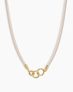 Brooks Necklace || option::18K Gold Plated, Cream