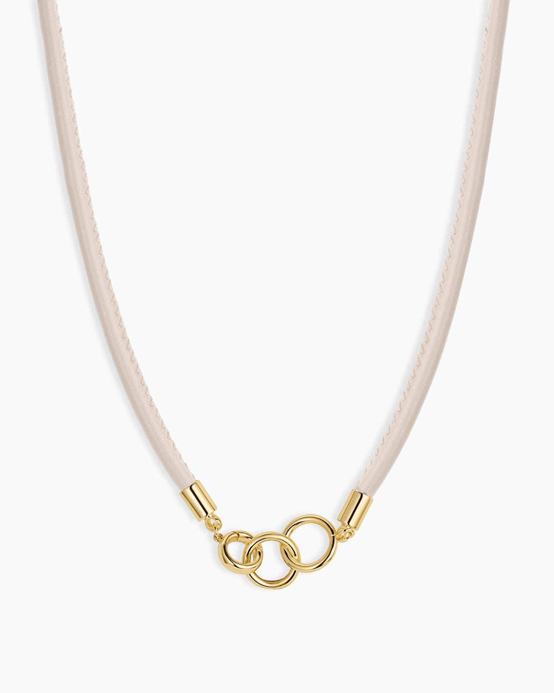 Brooks Necklace || option::18K Gold Plated, Cream