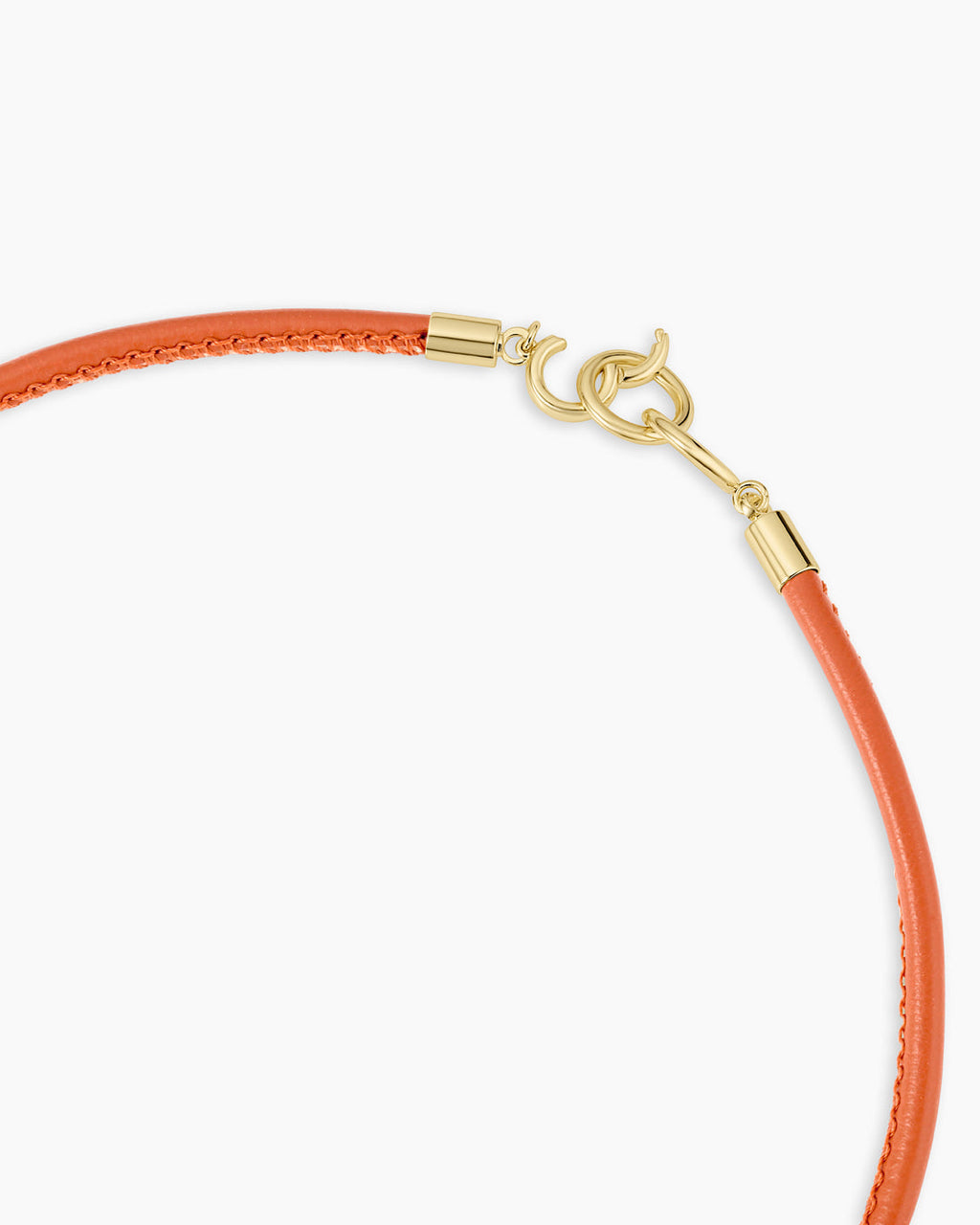 Brooks Necklace || option::18K Gold Plated, Salmon