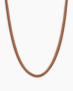 Brooks Necklace || option::18K Gold Plated, Hazelnut