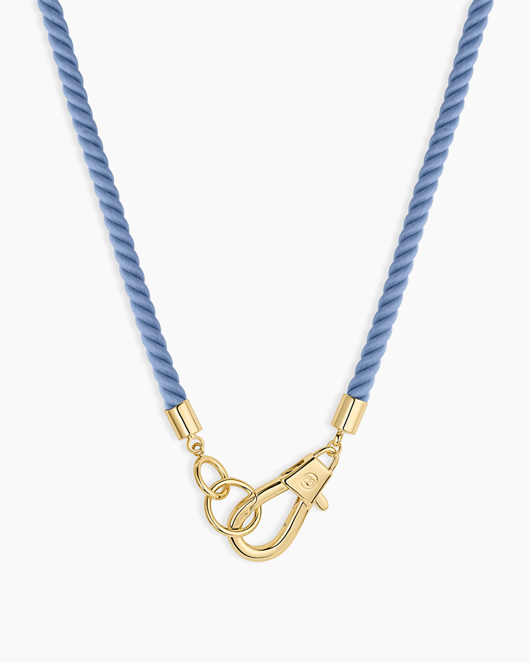Brooks Rope Necklace || option::18K Gold Plated, Light Blue