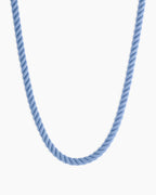 Brooks Rope Necklace || option::18K Gold Plated, Light Blue