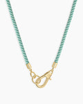 Brooks Rope Necklace || option::18K Gold Plated, Seafoam