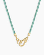 Brooks Rope Necklace || option::18K Gold Plated, Seafoam