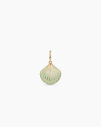Scallop Stripe Parker Charm || option::18K Gold Plated