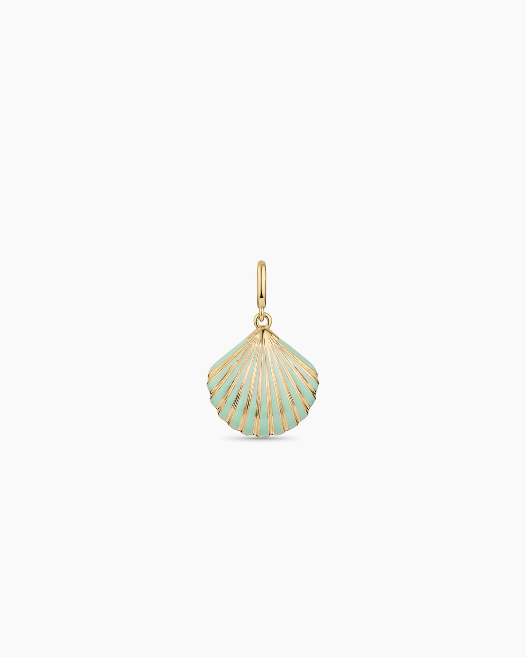 Scallop Stripe Parker Charm || option::18K Gold Plated