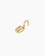 Cowrie Pearl Parker Charm || option::18K Gold Plated