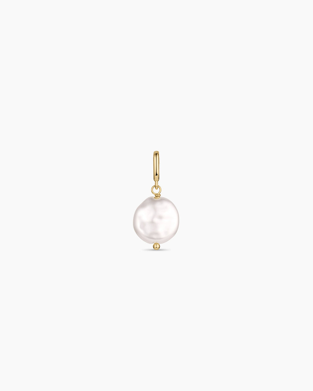 Coin Pearl Parker Charm || option::18K Gold Plated