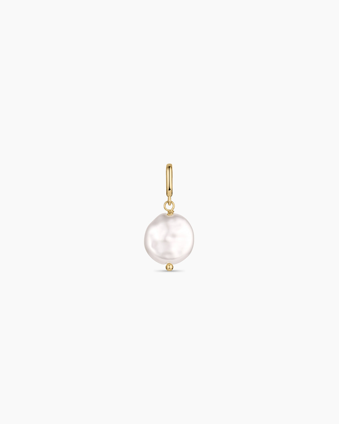 Coin Pearl Parker Charm || option::18K Gold Plated