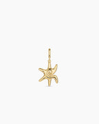 Sun Star Parker Charm || option::18K Gold Plated