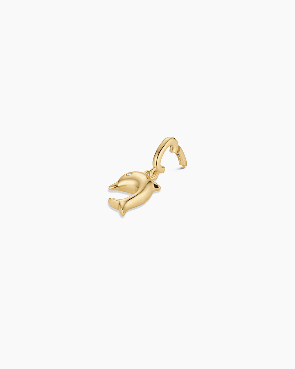 Dolphin Parker Charm || option::18K Gold Plated