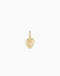 Monstera Parker Charm || option::18K Gold Plated
