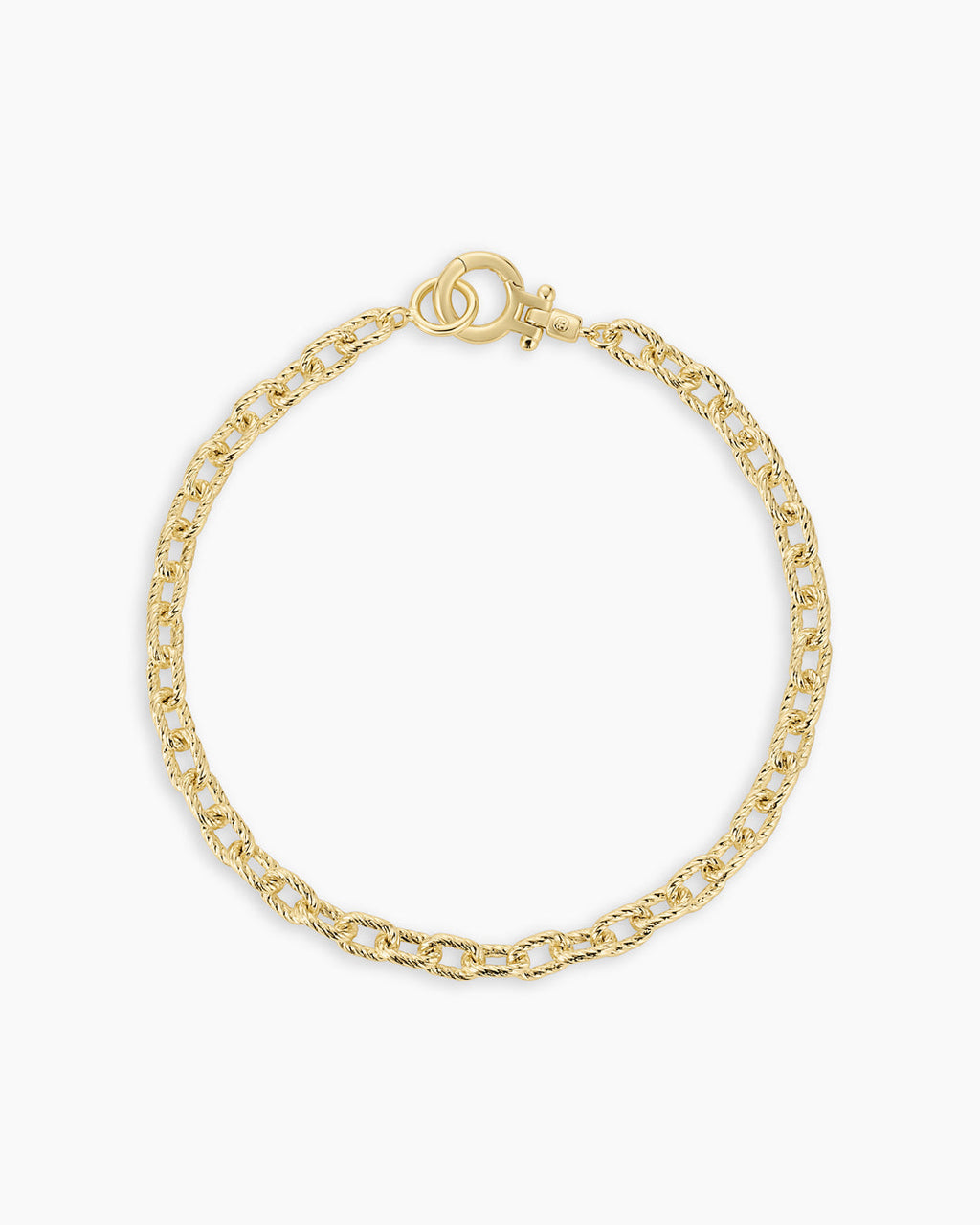 Crew Mini Link Bracelet || option::18K Gold Plated