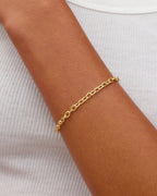 Crew Mini Link Bracelet || option::18K Gold Plated