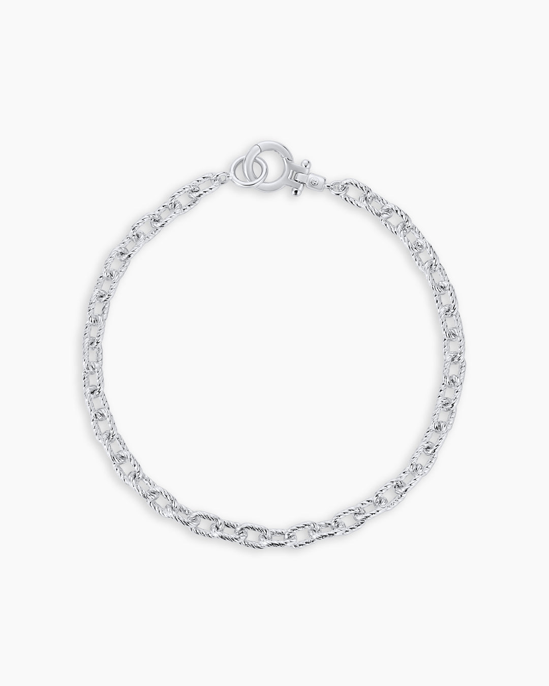 Crew Mini Link Bracelet || option::Silver Plated
