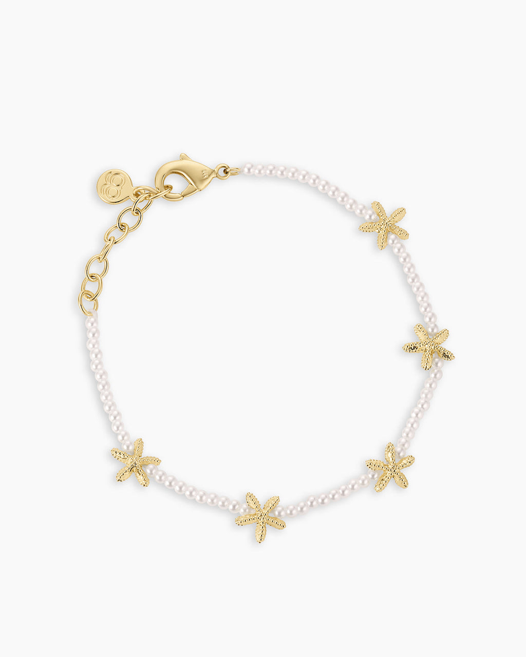 Starfish Pearl Bracelet || option::18K Gold Plated