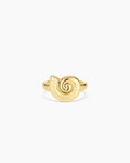 Nautilus Ring || option::18K Gold Plated