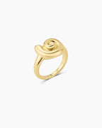 Nautilus Ring || option::18K Gold Plated