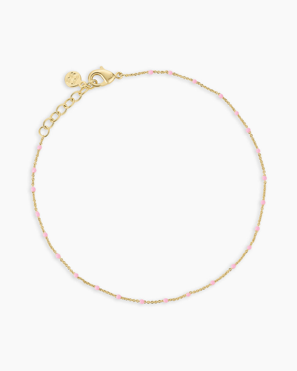 Capri Anklet || option::18K Gold Plated, Pink