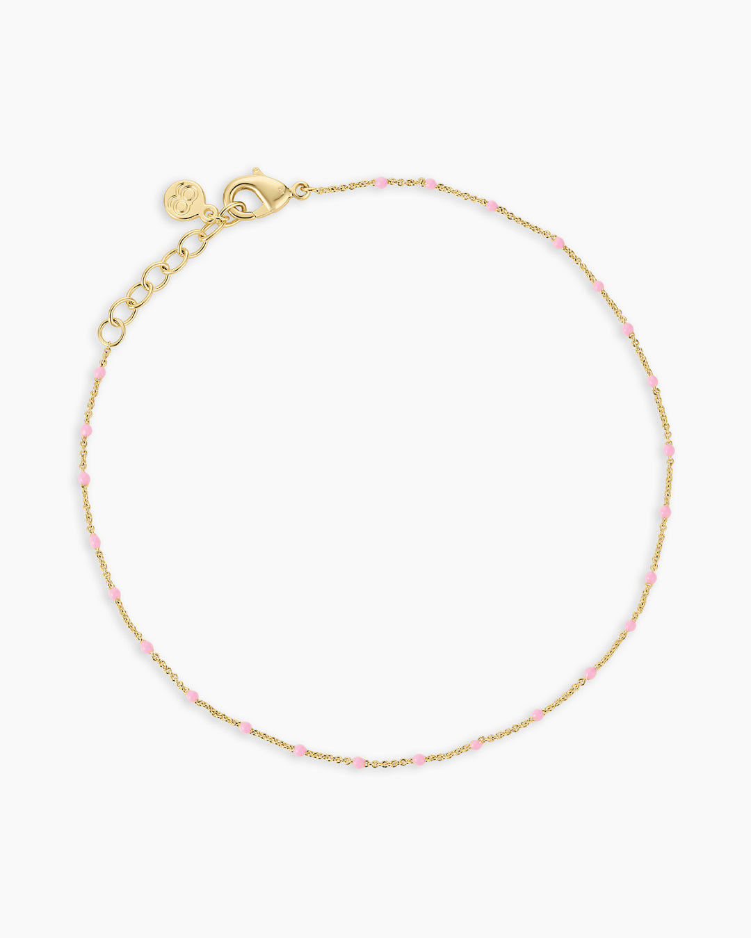 Capri Anklet || option::18K Gold Plated, Pink