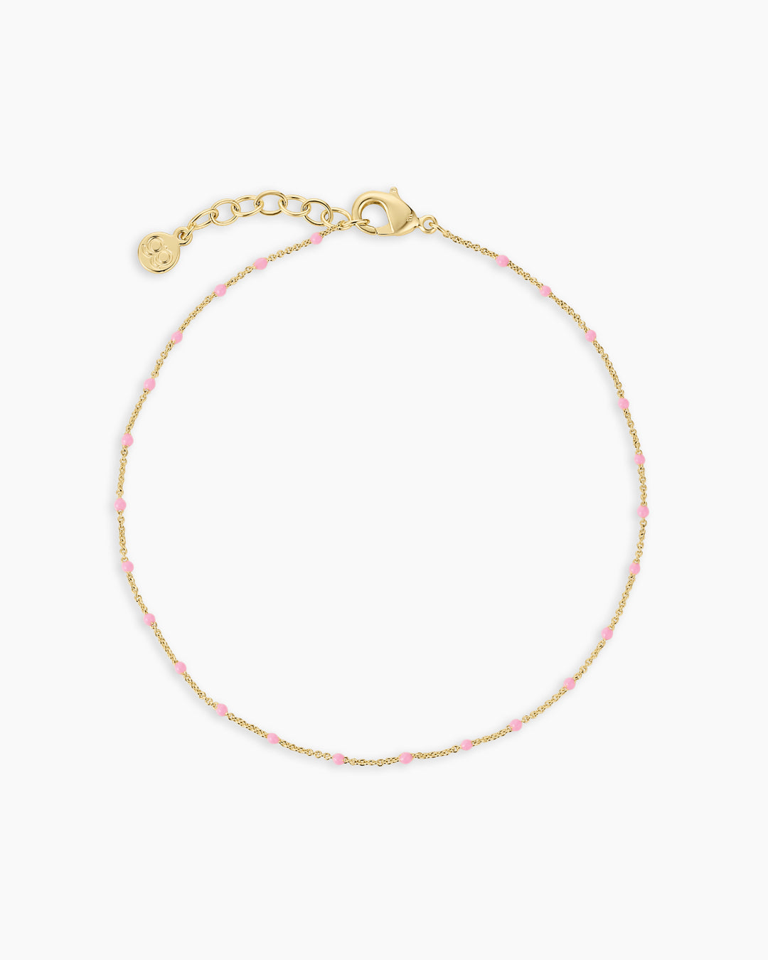 Capri Anklet || option::18K Gold Plated, Pink