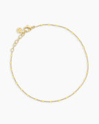 Capri Anklet || option::18K Gold Plated, Lemon