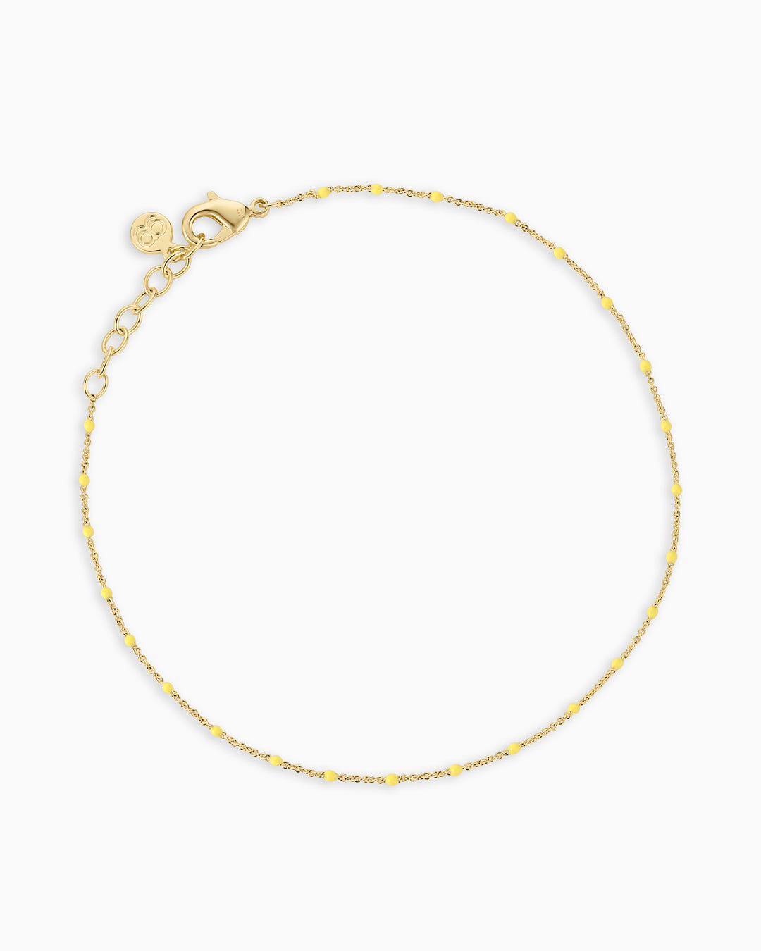 Capri Anklet || option::18K Gold Plated, Lemon