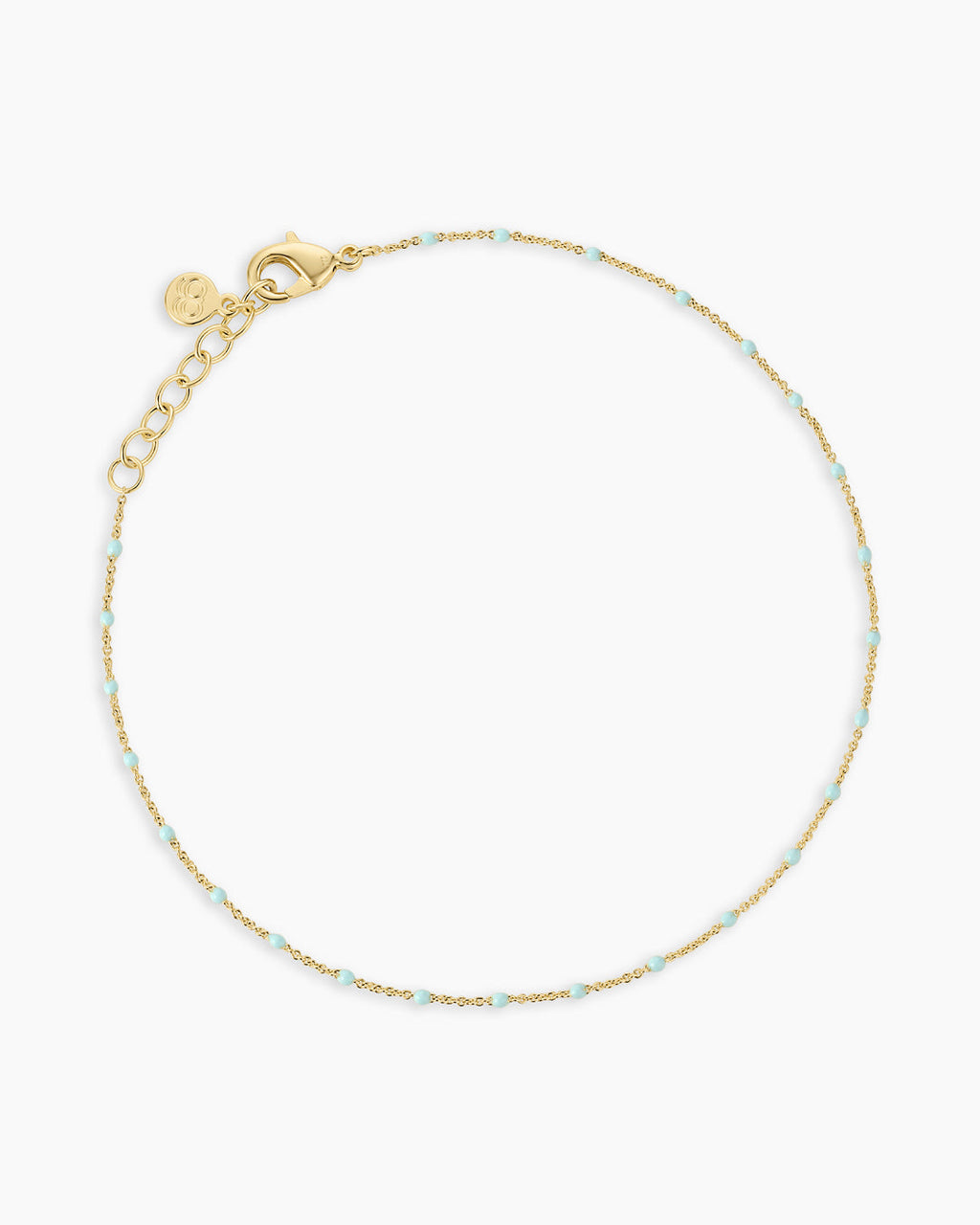 Capri Anklet || option::18K Gold Plated, Seafoam