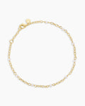 Finley Pearl Anklet || option::18K Gold Plated