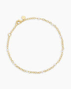 Finley Pearl Anklet || option::18K Gold Plated