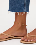 Finley Pearl Anklet || option::18K Gold Plated