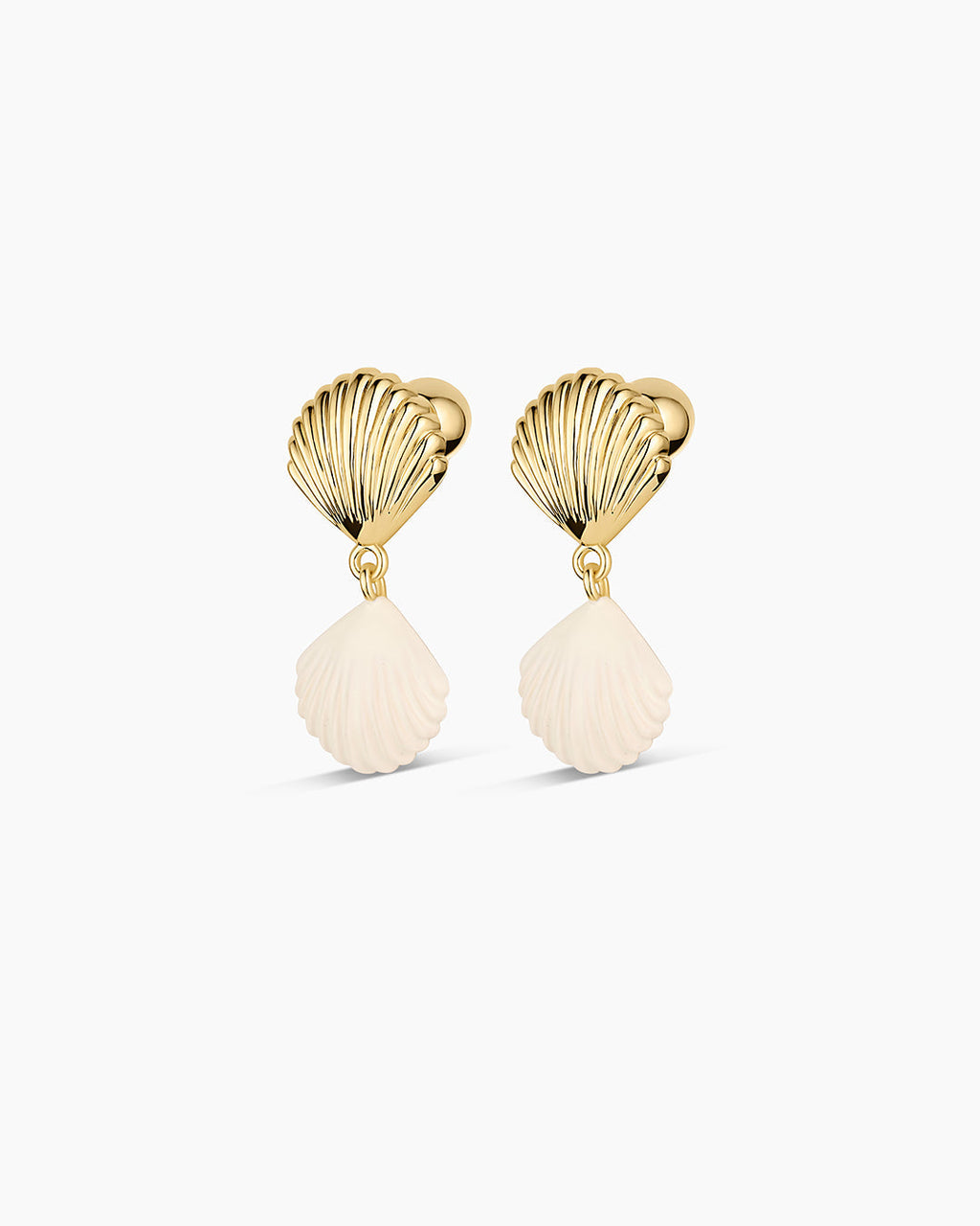 Scallop Earrings || option::18K Gold Plated