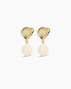 Scallop Earrings || option::18K Gold Plated