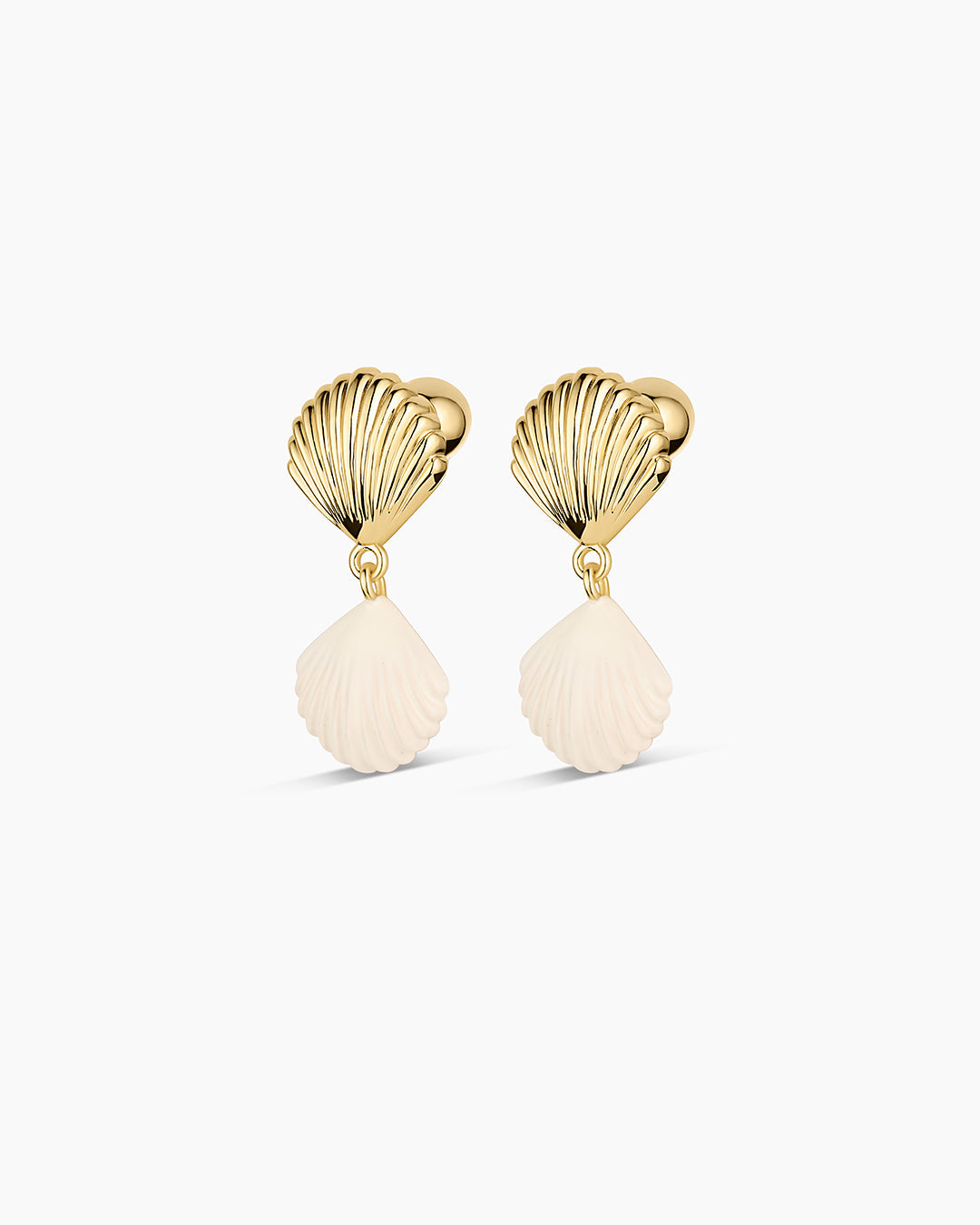 Scallop Earrings || option::18K Gold Plated