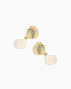 Scallop Earrings || option::18K Gold Plated