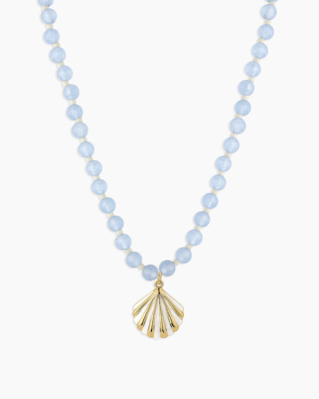 Porto Scallop Necklace || option::18K Gold Plated