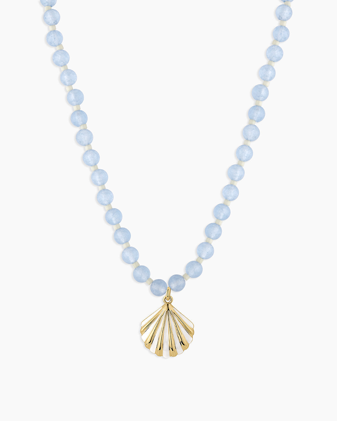 Porto Scallop Necklace || option::18K Gold Plated