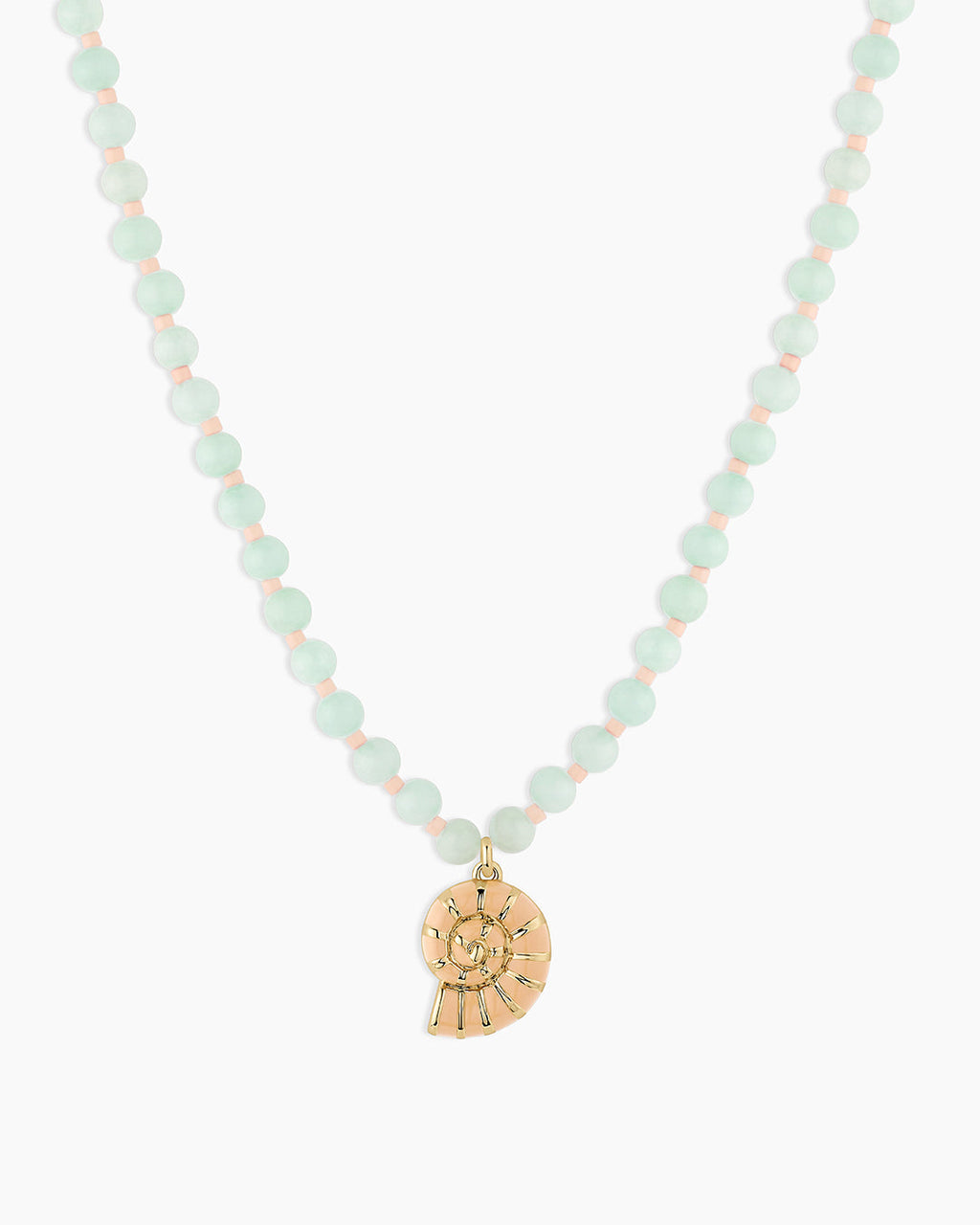 Porto Nautilus Necklace || option::18K Gold Plated