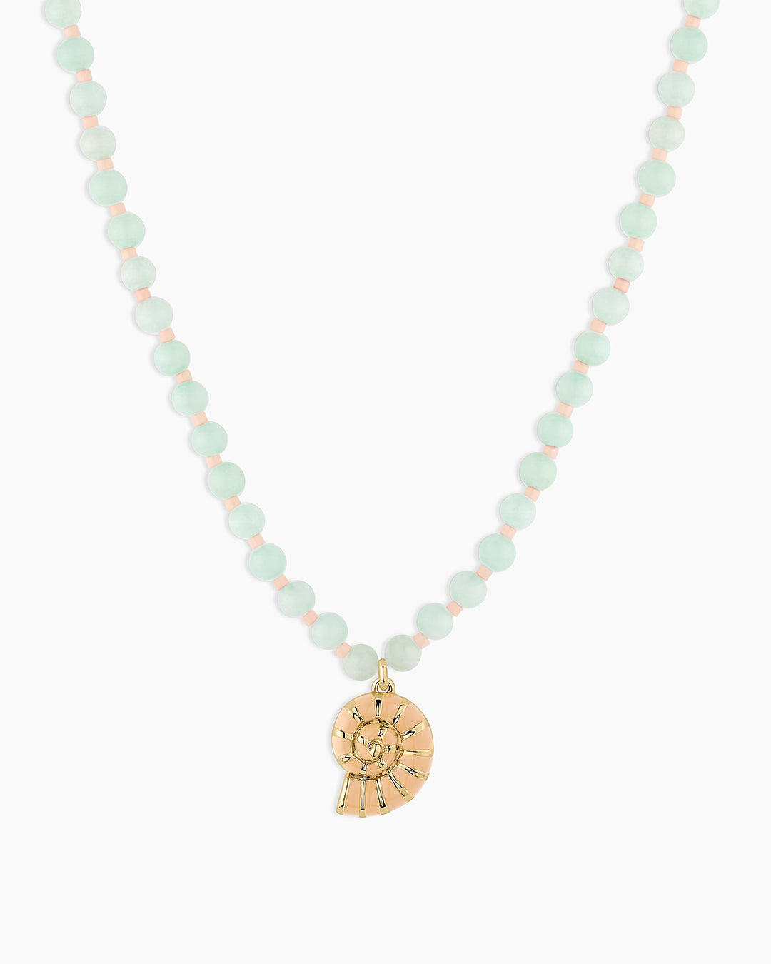 Porto Nautilus Necklace || option::18K Gold Plated
